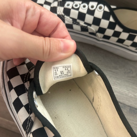 Vans Checkered Black and White Shoes - Picture 3 of 5